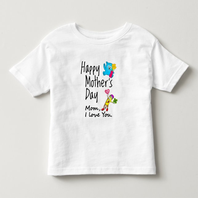 Mors dag. Mamma I kärlek du. T Shirt (Framsida)