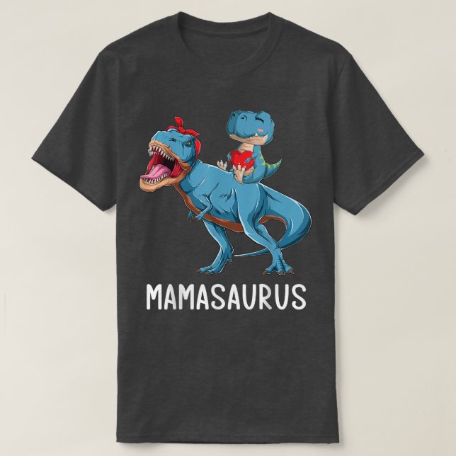 Mors dag Mamma Mamasaurus Dinosaur Mamma t Rex SA Shirt (Design framsida)