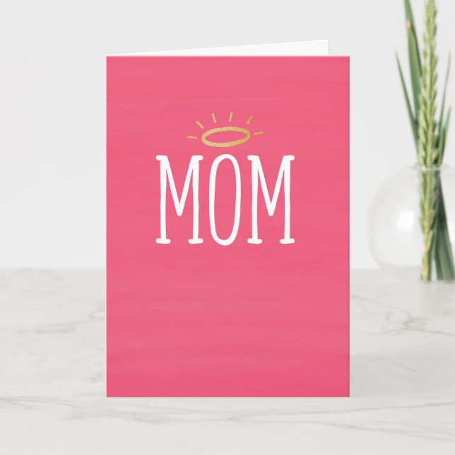 Mors dag mamma med halo kort (Framsida)