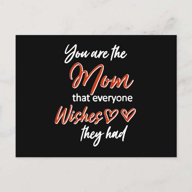 Mors dag Mamma Mummy Mor Kärlek Funny Gift Idea Vykort (Framsida)