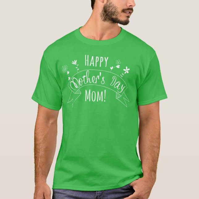 mors dag mamma-retro t shirt (Framsida)