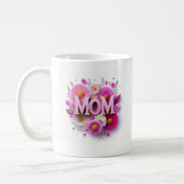 Mors dag Mamma Rosa Blommigt Mugg
