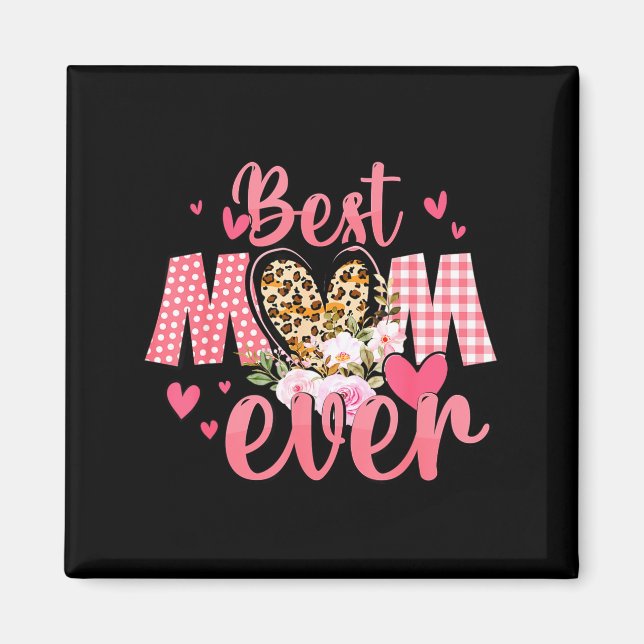 Mors dag mamma tee från dotter kvinnor mamma barn  magnet (Framsidan)