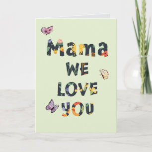 Mors dag Mamma We Kärlek You Kort