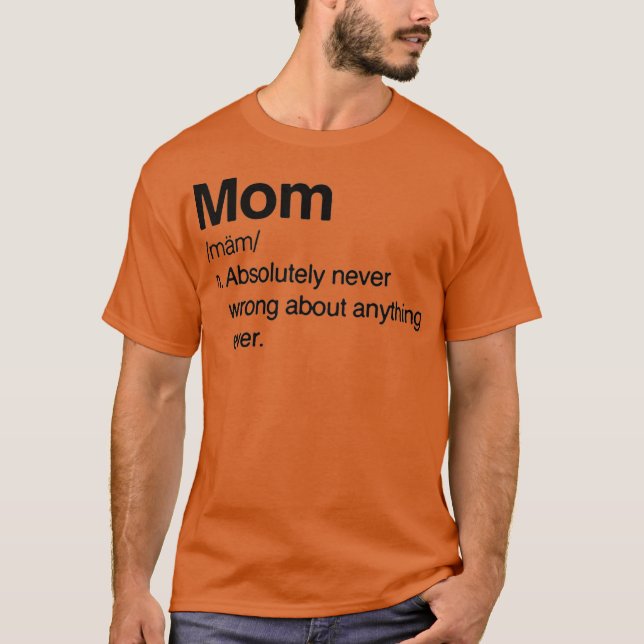 Mors dag Mammor Noun Dictionary Mammor Gift T Shirt (Framsida)