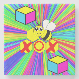 Mors dag Marble Stone Underlägg Bee
