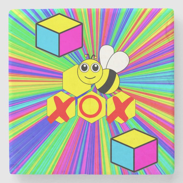 Mors dag Marble Stone Underlägg Bee (Framsidan)