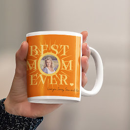 Mors dag med bästa Mamma någonsin sol-fotot Kaffemugg