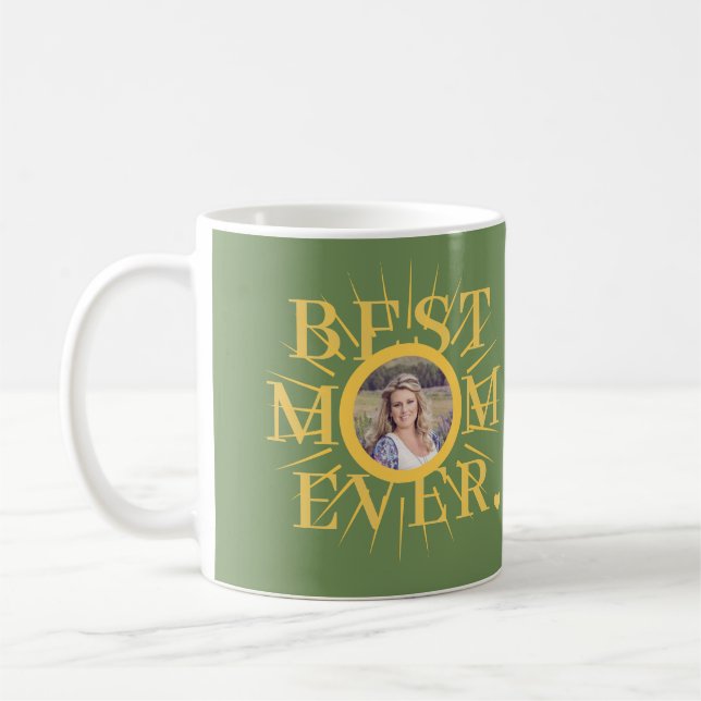 Mors dag med bästa Mamma någonsin sol-fotot Kaffemugg (Vänster)