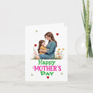 Mors dag med ensamstående mamma kort