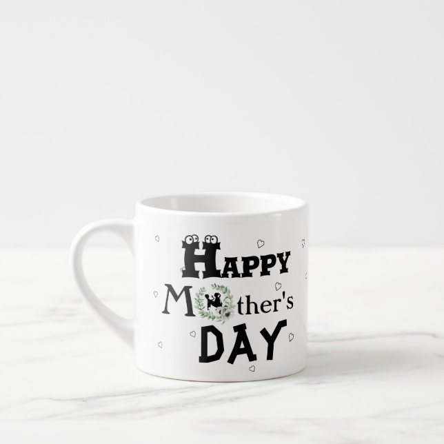 Mors dag med hjärtan espressomugg (Vänster)