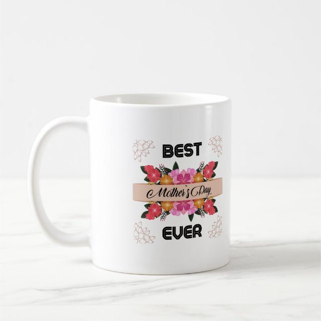 Mors dag med Kärlek T-Shirt Kaffemugg (Vänster)