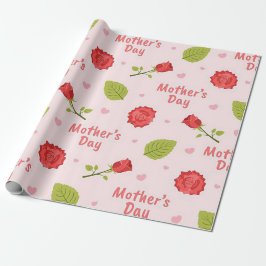Mors dag med rosor presentpapper