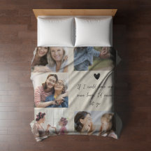 Mors dag Memorial Mamma Photo Blanket Anpassningsb
