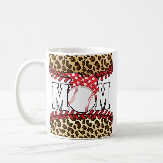 Mors dag Messy Hair Baseball Kaffemugg (Vänster)