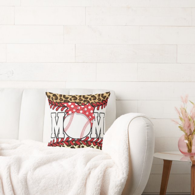 Mors dag Messy Hair Baseball Kudde (Soffa)