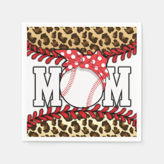 Mors dag Messy Hair Baseball Pappersservett