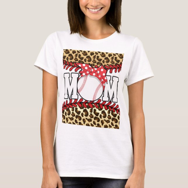 Mors dag Messy Hair Baseball T Shirt (Framsida)
