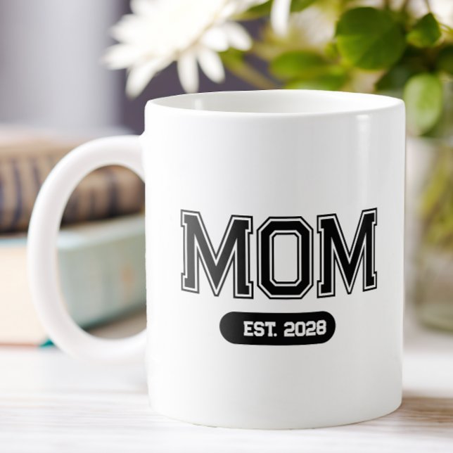Mors dag MOM EST Kaffemugg (Mother's Day MOM Coffee Mug)