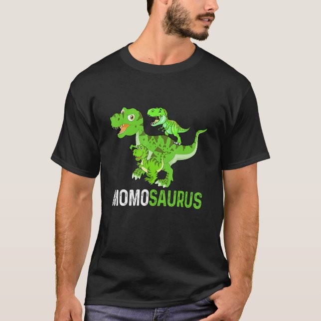 Mors dag Momosaurus T rex Dinosaur Funny Momo T Shirt (Framsida)