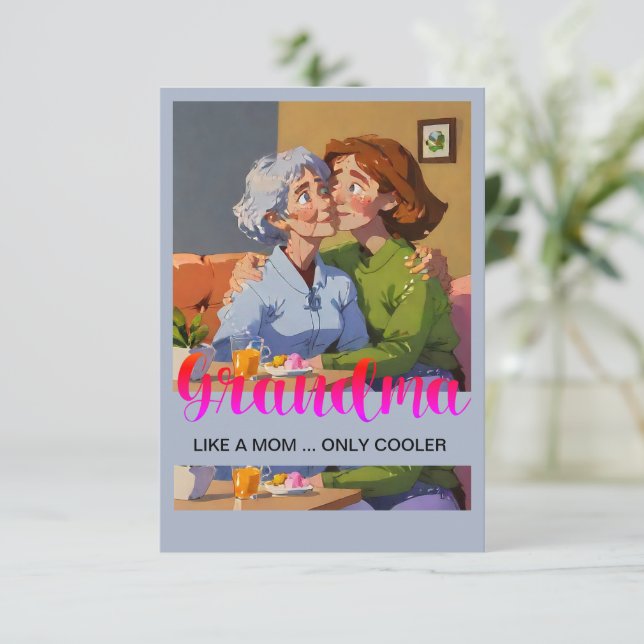 Mors dag Morma's tackkort Tack Kort (Stående Fram)