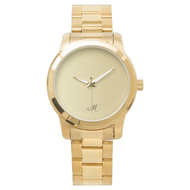 Mors dag Morsa Gift för att anpassa Guld Armbandsur (Framsida)