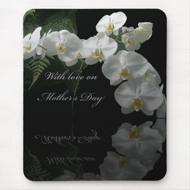 Mors dag Moth Orchids & Ferns Mousepad Musmatta (Framsidan)