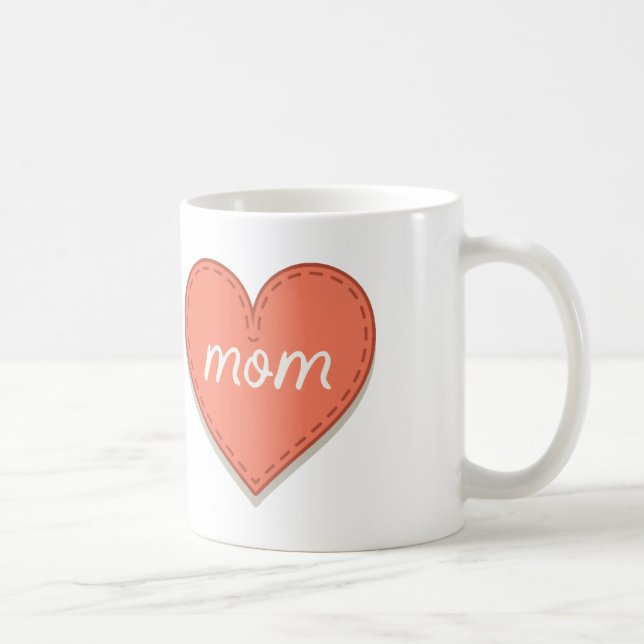 Mors dag-muggar med hjärta kaffemugg (Höger)