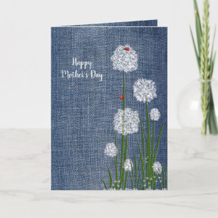 Mors dag Nyckelpigor på blomman Kort