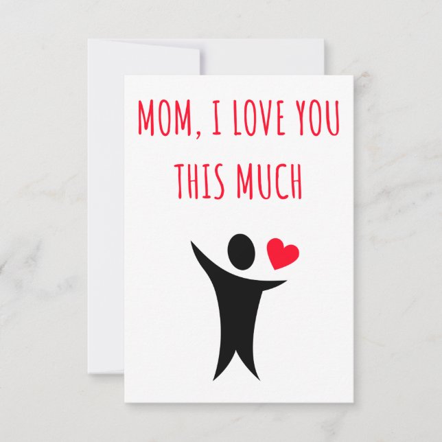 Mors dag och födelsedagskalkyl och kort för mamma (Framsida)