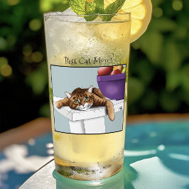 Mors dag Orange Tabby katt Glaskopp