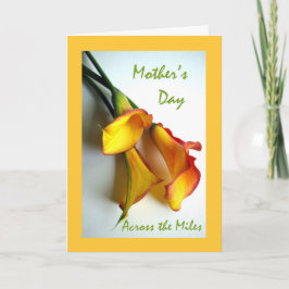 Mors dag, över Miles, Calla Lilies Kort