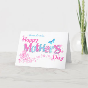 Mors dag över Miles with Flowers Card Helgkort
