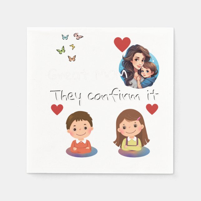 Mors dag pappersservett (Framsidan)