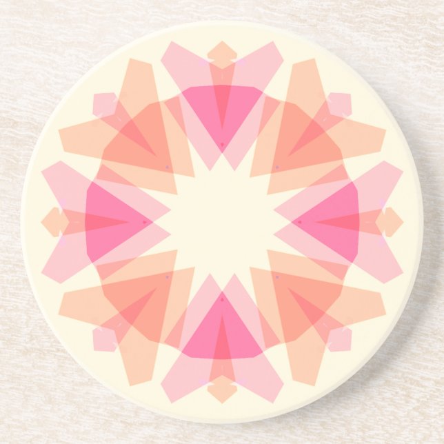 Mors dag Pastell Rosa Brun Stjärna Regnbåge Dekor Underlägg (Framsidan)