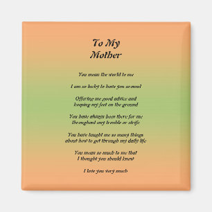 Mors dag Peom Magnet