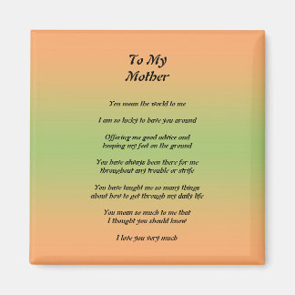 Mors dag Peom Magnet