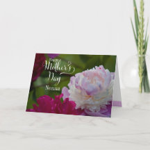 Mors dag Peony Garden Greeting Card