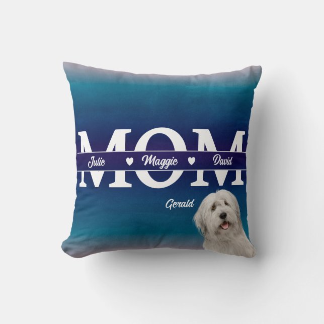 Mors dag Personlig tre namn plus hund Kudde (Framsida)
