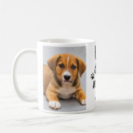Mors dag Pet-foto för bästa Hund-Personligen Kaffemugg