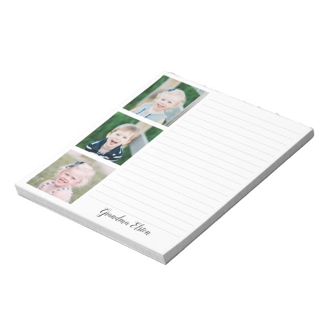 Mors dag Photo Anteckningsblock Gift, Grandma Note (Roterad)