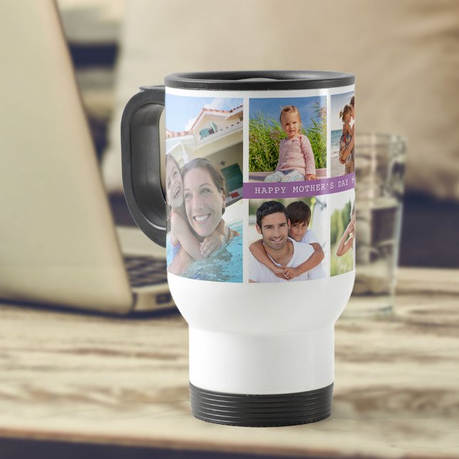 Mors dag Photo Collage 6 Foton och År Resemugg (Skapare uppladdad)