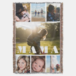 Mors dag Photo Collage Mamma Filt