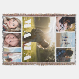 Mors dag Photo Collage Mamma Filt