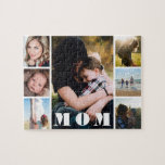 Mors dag Photo Collage Mamma Pussel<br><div class="desc">7 foton,  6 fyrkanter och en standardorientering i porträtt-format. Finns även som hälsningskort.</div>