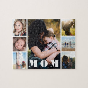 mors dag Photo Collage Mamma Pussel