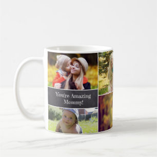 Mors dag Photo collage Personlig Kaffemugg