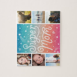 Mors dag Photo Collage Toppen Mamma Lettering Pussel