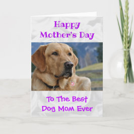 Mors dag Photo Hund World's Best Aldrig Pet Helgkort
