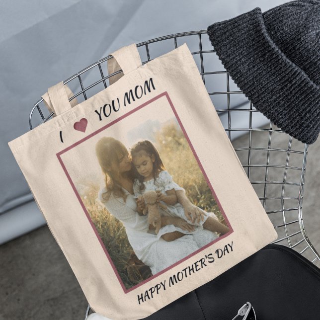 Mors dag Photo Tote Bag | Personlig Gift Tygkasse (Skapare uppladdad)